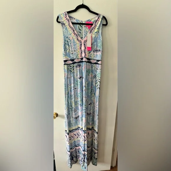 NWT Lilly Pulitzer McKinley Maxi Dress - 10 - Picture 2 of 4
